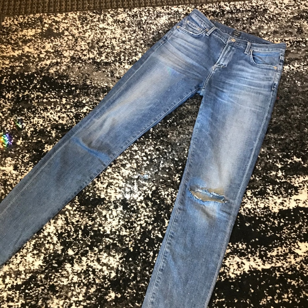 Citizens of Humanity High-Rise Light Wash Jeans
